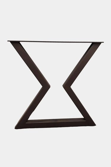 READY TO SHIP - Bronze Powder Coated Hourglass Metal Table Legs